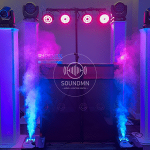 Large event sound and lighting rental package Minnesota – full DJ sound system with lighting for big events
