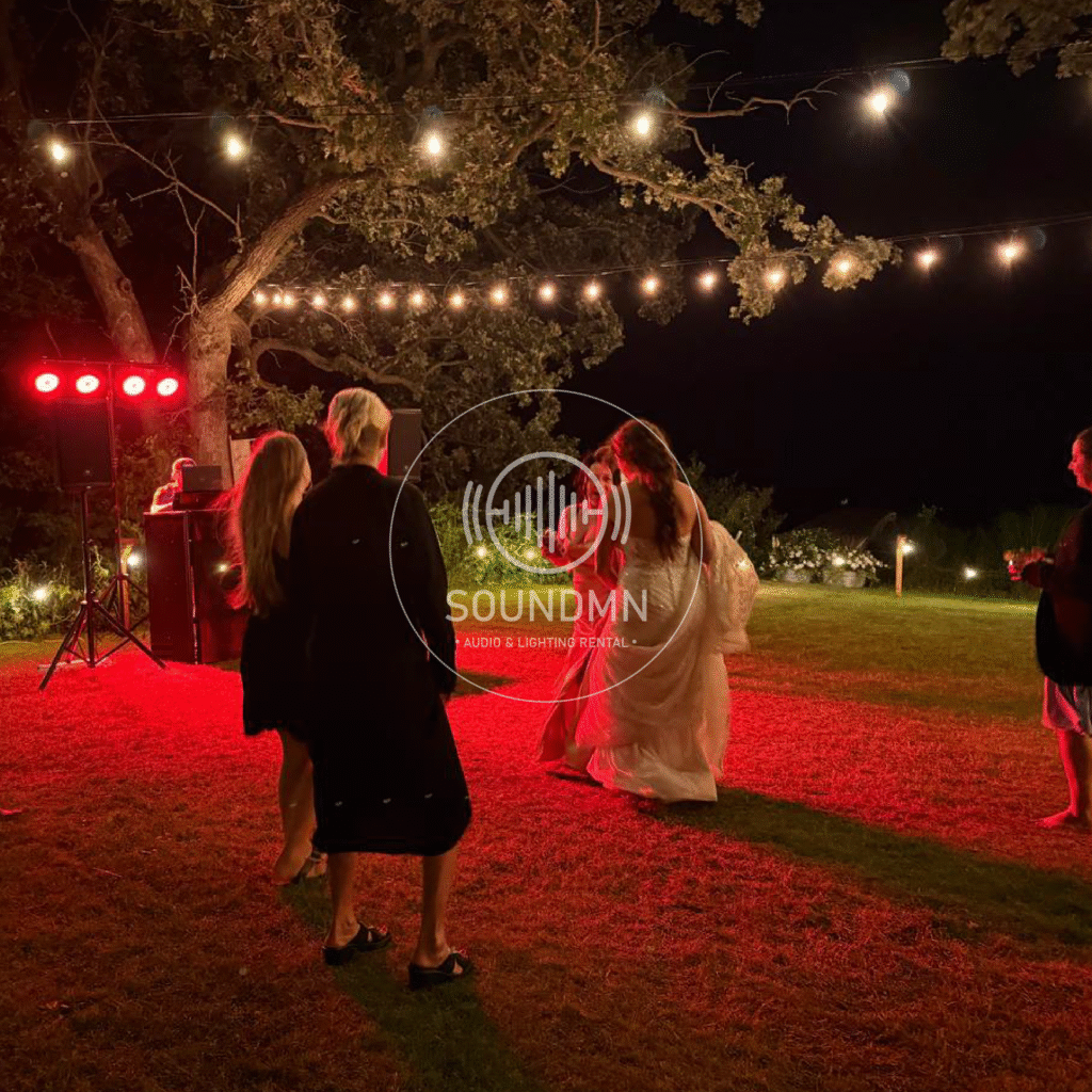 Small event sound and lighting rental package Minnesota – 2 speakers, microphones, setup included