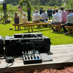 outdoor wedding ceremony sound speaker rental Minnesota